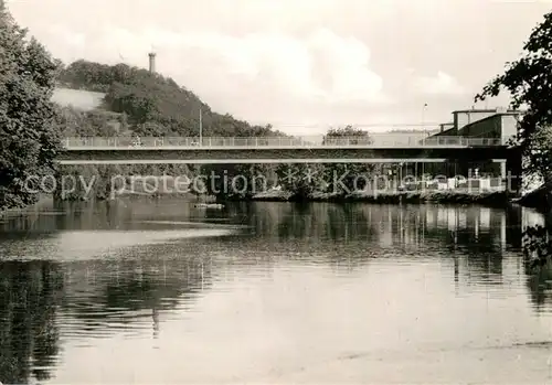 AK / Ansichtskarte Colditz Bruecke 20. Jahrestag der DDR Heimatturm Kat. Colditz