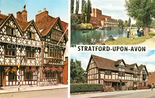 AK / Ansichtskarte Stratford Upon Avon Garrick Inn Royal Shakespeare Theatre Shakespeare Birthplace Kat. Grossbritannien