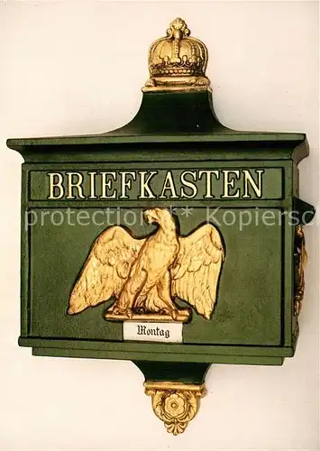 AK / Ansichtskarte Briefkasten Preussen um 1865  Kat. Post