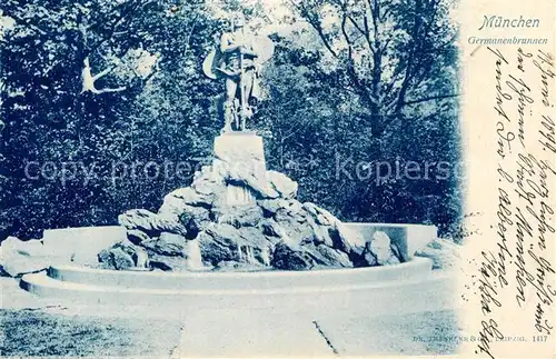 AK / Ansichtskarte Muenchen Germanenbrunnen Kat. Muenchen