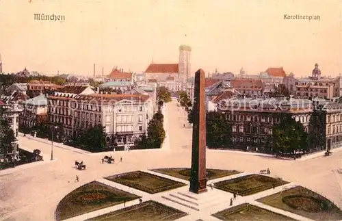 AK / Ansichtskarte Muenchen Karolinenplatz Kat. Muenchen