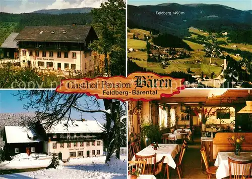 AK / Ansichtskarte Baerental Feldberg Gasthof Pension Baeren Kat. Feldberg (Schwarzwald)