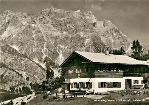 AK / Ansichtskarte Ramsau Berchtesgaden Wimbachgriesalm Hochkalter Kat. Ramsau b.Berchtesgaden