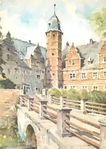 AK / Ansichtskarte Haemelschenburg Schloss Aquarell Kat. Emmerthal