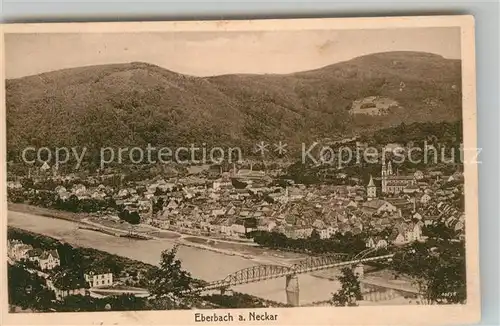 AK / Ansichtskarte Eberbach Neckar Gesamtansicht  Kat. Eberbach