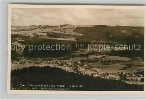 AK / Ansichtskarte Hoechenschwand Panorama  Kat. Hoechenschwand