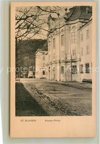 AK / Ansichtskarte St Blasien Kloster Portal Kat. St. Blasien