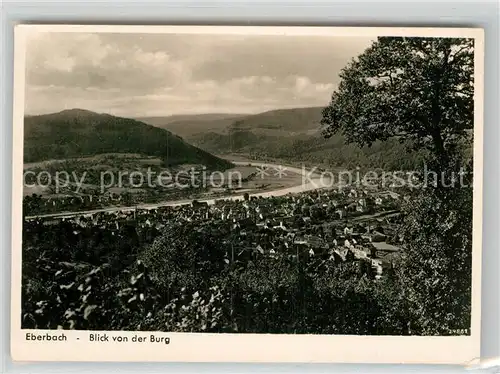 AK / Ansichtskarte Eberbach Neckar Blick von der Burg Kat. Eberbach