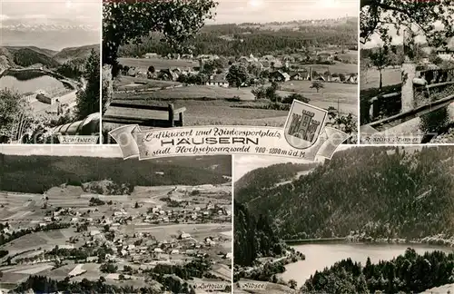 AK / Ansichtskarte Haeusern Hoechenschwand Kraftwerk Panorama Albsee Fridolinsbrunnen