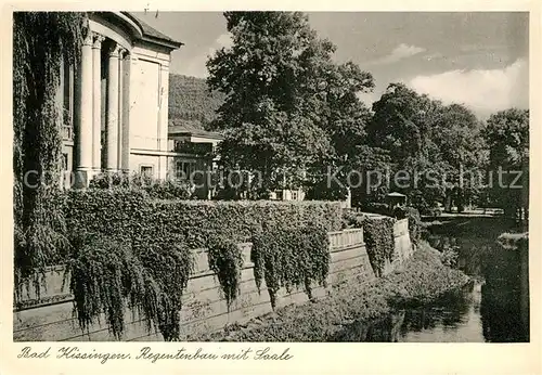 AK / Ansichtskarte Bad Kissingen Regentenbau mit Saale Kat. Bad Kissingen