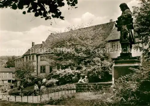 AK / Ansichtskarte Eisenach Thueringen Bachhaus Bachdenkmal am Frauenplan Kat. Eisenach