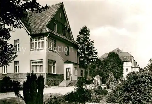 AK / Ansichtskarte Friedrichsbrunn Harz Eingang zum Sanatorium Ernst Thaelmann Kat. Friedrichsbrunn