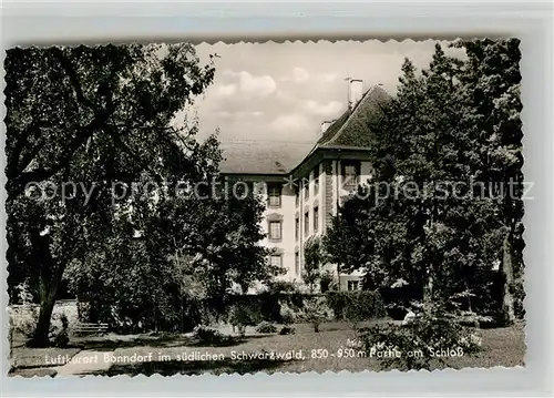 AK / Ansichtskarte Bonndorf Schwarzwald Partie am Schloss  Kat. Bonndorf