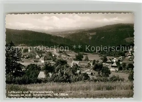 AK / Ansichtskarte Haeusern Schwarzwald Teilansicht  Kat. Haeusern