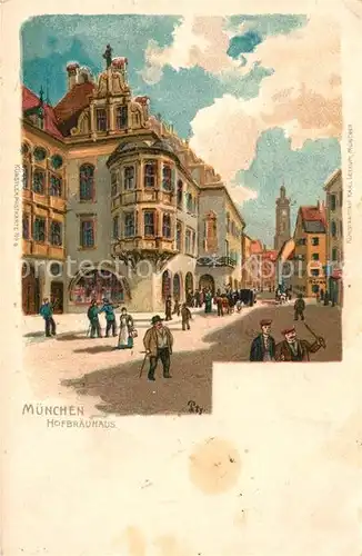 AK / Ansichtskarte Muenchen Hofbraeuhaus  Kat. Muenchen