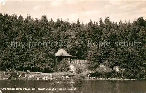 AK / Ansichtskarte Grafenhausen Schwarzwald Strandbad Schluechtsee Kat. Grafenhausen