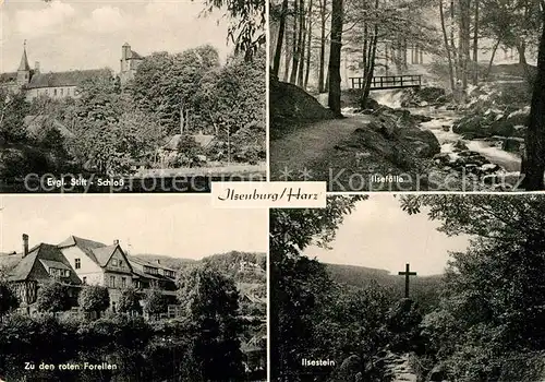 AK / Ansichtskarte Ilsenburg Harz Ilsestein Zu den roten Forerllen Evgl. Stift Schloss  Kat. Ilsenburg Harz