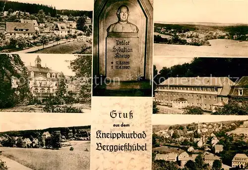 AK / Ansichtskarte Berggiesshuebel Praefat Sebastian Kneipp Grabstein Paul Linde Haus  Kat. Bad Gottleuba Berggiesshuebel