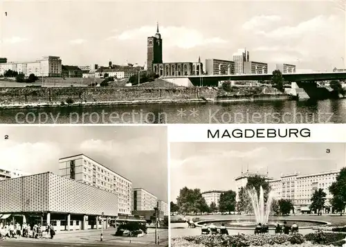 AK / Ansichtskarte Magdeburg Neue Strombruecke Julius Bremer Strasse Wilhelm Pieck Allee  Kat. Magdeburg