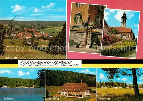 AK / Ansichtskarte Rothaus Grafenhausen Schluechtmuehle Schluechtsee Familienferiendorf  Kat. Grafenhausen