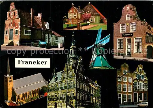 AK / Ansichtskarte Franeker Rathaus Muehle Schloss Kirche Planetarium Kat. Franeker