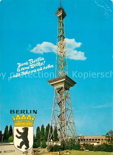 AK / Ansichtskarte Berlin Funkturm Kat. Berlin