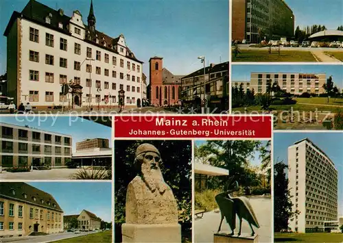 AK / Ansichtskarte Mainz Rhein Johannes Gutenberg Universitaet Teilansichten