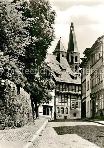 AK / Ansichtskarte Nordhausen Thueringen Barfuesserstrasse und Blasiikirche Kat. Nordhausen Harz