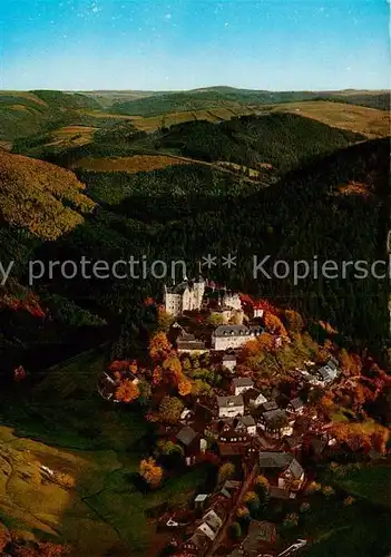 AK / Ansichtskarte Lauenstein Oberfranken Burg Lauenstein Fliegeraufnahme Kat. Ludwigsstadt