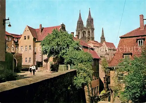 AK / Ansichtskarte Meissen Elbe Sachsen Altstadt Stadtmauer Albrechtsdom Kat. Meissen