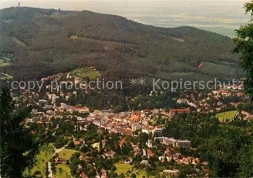 AK / Ansichtskarte Baden Baden Blick von Bergstation Merkurstandseilbahn Friesenberg Fremersberg Kat. Baden Baden