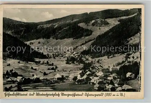 AK / Ansichtskarte Menzenschwand Teilansicht  Kat. St. Blasien