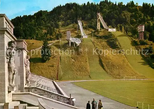 AK / Ansichtskarte Garmisch Partenkirchen Olympia Skistation Sprungschanzen Kat. Garmisch Partenkirchen