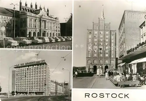 AK / Ansichtskarte Rostock Mecklenburg Vorpommern Ernst Thaelmann Platz Haus der Gewerkschaften  Kat. Rostock