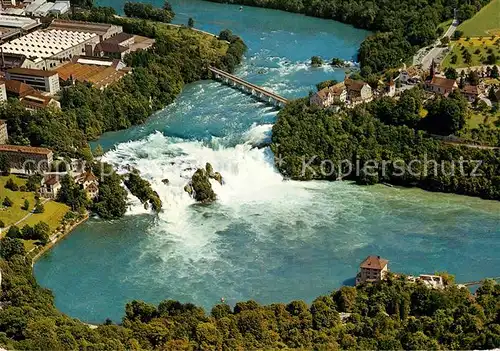 AK / Ansichtskarte Neuhausen Rheinfall Fliegeraufnahme Kat. Schaffhausen