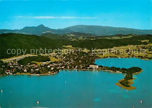 AK / Ansichtskarte Poertschach Woerthersee Fliegeraufnahme Kat. Poertschach Woerther See Kaernten