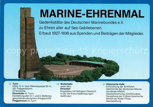 AK / Ansichtskarte Laboe Marine Ehrenmal Kat. Laboe