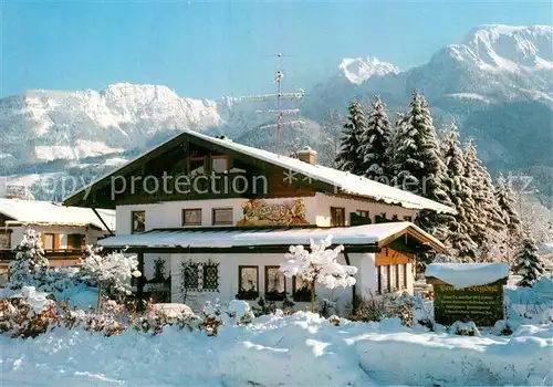 AK / Ansichtskarte Schoenau Koenigssee Pension Bergidyll  Kat. Schoenau a.Koenigssee