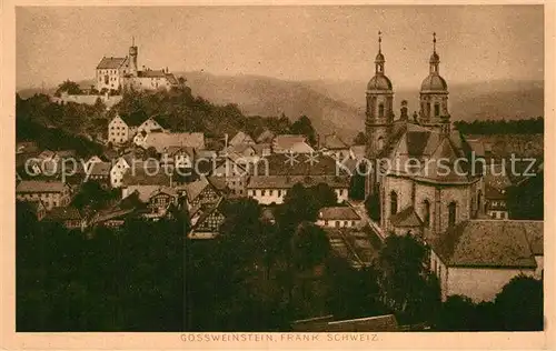 AK / Ansichtskarte Goessweinstein Burg Kirche Panorama Kat. Goessweinstein