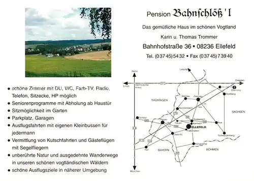 AK / Ansichtskarte Ellefeld Pensin Bahnschloessl Panorama Kat. Ellefeld