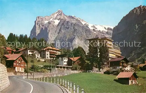 AK / Ansichtskarte Grindelwald mit Wetterhorn Kat. Grindelwald