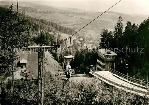 AK / Ansichtskarte Sessellift Klingenthal Grosse Aschbergschanze  Kat. Bahnen