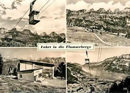 AK / Ansichtskarte Seilbahn Flumserberge  Kat. Bahnen