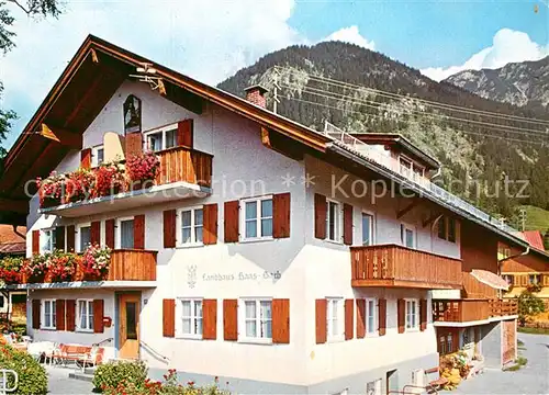 AK / Ansichtskarte Bad Oberdorf Landhaus Haas Bach Kat. Bad Hindelang