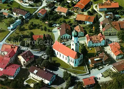 AK / Ansichtskarte Rettenberg Oberallgaeu Pfarrkirche St. Stephan Fliegeraufnahme Kat. Rettenberg