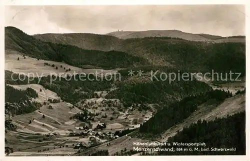 AK / Ansichtskarte Menzenschwand Fliegeraufnahme Kat. St. Blasien