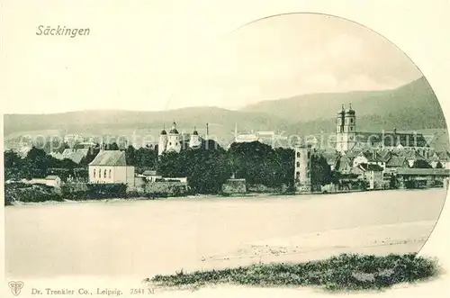 AK / Ansichtskarte Bad Saeckingen Trompeterschloss Muenster Rheinbruecke  Kat. Bad Saeckingen