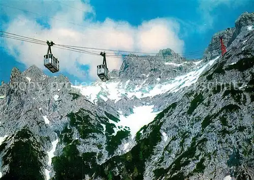 AK / Ansichtskarte Seilbahn Karwendel Mittenwald Viererspitze Gipfelstation  Kat. Bahnen