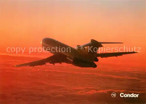 AK / Ansichtskarte Flugzeuge Zivil Condor Europa Jet Boeing 727 230 Kat. Airplanes Avions