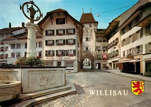 AK / Ansichtskarte Willisau Brunnen Stadttor Kat. Willisau